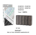 DSPIAE ... ADHESIVE SANDPAPER SET 100PCS #1000-#2500