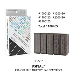 DSPIAE ... ADHESIVE SANDPAPER SET 100PCS #1000-#2500