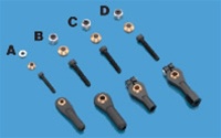 DUBRO ... BALL LINK 4-40 E/Z ADJUST W/HA
