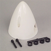 DUBRO ... SPINNER 2-1/2" WHITE