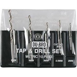 DUBRO ... TAP & DRILL SET, METRIC