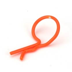 DYNAMITE 5552... BENT BODY CLIPS ORANGE (8)