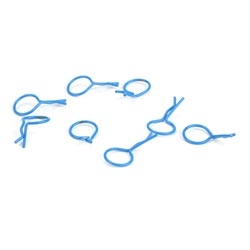 DYNAMITE ... BENT BODY CLIPS BLUE (8)