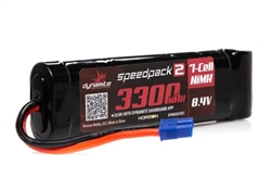 DYNAMITE ... SPEEDPACK2 8.4V 3300MAH 7 CELL NIMH FLAT EC3