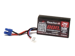 DYNAMITE ... 7.4V 800MAH 2S 50C HARDCASE LIPO BATTERY: EC2