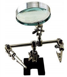 ENKAY TOOLS ... HELPING HANDS WORK STATION W/MAGNIFIER 2-1/2" LENS (BLISTER
