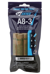 ESTES ... A8-3 SINGLE  STAGE   ENGINES