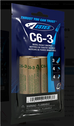 ESTES ... C6-3 SINGLE  STAGE   ENGINES BAGGED