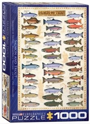 EUROGRAPHICS PUZZLES 1... PUZZLE SALMON & TROUT 1000PC