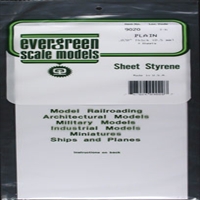 EVERGREEN ... STYRENE 6"x11.5"x.020 (3)