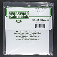 EVERGREEN ... STYRENE 6"x11.5"x.040 (2)