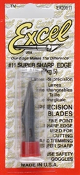 EXCELL ... SUPER SHRP #11 BLADES (5)