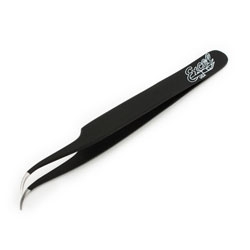 EXCELL ... SLANT POINT TWEEZERS, BLACK
