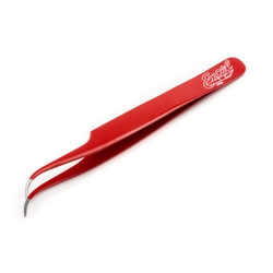 EXCELL ... SLANT POINT TWEEZERS, RED
