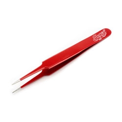 EXCELL ... STRAIGHT POINT TWEEZERS, RED