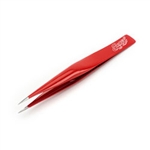 EXCELL ... HOLLOW POINT TWEEZERS, RED