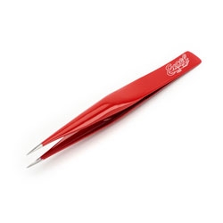 EXCELL ... HOLLOW POINT TWEEZERS, RED