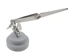 EXCELL ... THIRD HAND REVERSE OPENING TWEEZERS W/STAND