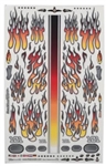 FIREBRAND RC 12... FLAMES FIRE FADE DECAL SHEET (ORANGE/RED) (8.5X14")