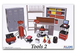 FUJIMI ... GARAGE TOOLS SET #2 1/24 COMP/SHOP VAC/LOCKERS & MORE