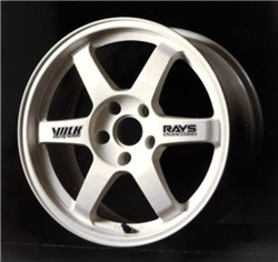 FUJIMI ... VOLK RACING TE37 17" TIRE & WHEEL SET (4) 1/24 (LTD PRODUCTI