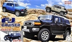 FUJIMI ... TOYOTA FJ CRUISER 2-DOOR SUV 1/24 (SNAP MOLDED IN BLACK)