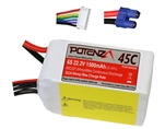 PREMIER AIRCRAFT / POTENZA 5... LIPO 1500mah 22.2V 6S 45C EC3