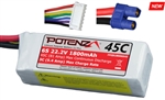 PREMIER AIRCRAFT / POTENZA 5... LIPO 1800mah 22.2V 6S 45C EC3