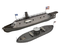 Fascinations Metal Earth ... MONITOR & MERRIMACK 3D METAL MODEL KIT
