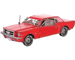 Fascinations Metal Earth ... 1965 FORD MUSTANG 3D METAL MODEL KIT (RED)