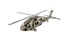 Fascinations Metal Earth ... BLACK HAWK HELICOPTER 3D METAL MODEL KIT