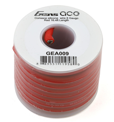 GENS ACE ... SILICONE WIRE (8AWG) (RED) (16.4 FT.) SPOOL