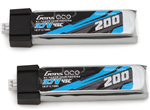 GENS ACE H... 1S LiPo Battery 45C Set (2) (3.7V/200mAh) w/Molex Connector