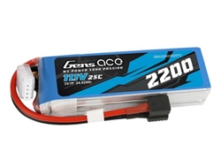 GENS ACE T3... LIPO 11.1V 2200MAH 3S 25C  EC3/DEANS