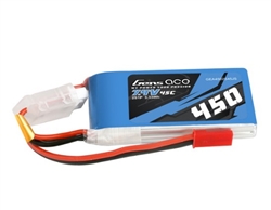 GENS ACE S... LIPO 2S LIPO BATTERY 45C (7.4V/450MAH) W/JST CONNECTOR