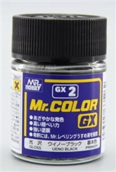 GunZe SANGYO PAINTS MR BRANDS ... GLOSS UENO BLACK 18ml