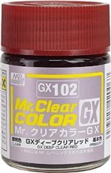 GunZe SANGYO PAINTS MR BRANDS ... CLEAR DEEP RED 18ml