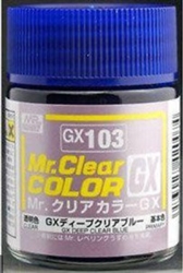 GunZe SANGYO PAINTS MR BRANDS ... CLEAR DEEP BLUE 18ML