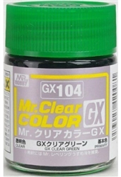 GunZe SANGYO PAINTS MR BRANDS ... CLEAR BLACK GREEN 18ml