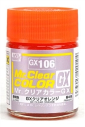 GunZe SANGYO PAINTS MR BRANDS ... CLEAR ORANGE 18ml