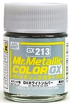 GunZe SANGYO PAINTS MR BRANDS ... METALLIC WHITE SILVER 18ml