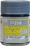 GunZe SANGYO PAINTS MR BRANDS ... METALLIC ICE SILVER 18ml