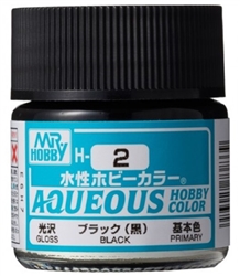 GunZe SANGYO PAINTS MR BRANDS ... GLOSS BLACK 10ML BOTTLE
