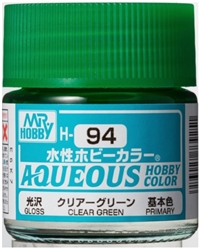 GunZe SANGYO PAINTS MR BRANDS ... GLOSS CLEAR GREEN 10ML BOTTLE