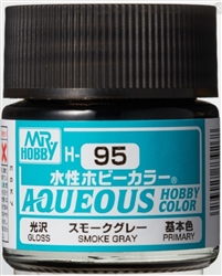 GunZe SANGYO PAINTS MR BRANDS ... GLOSS SMOKE GRAY 10ML BOTTLE