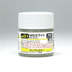 GunZe SANGYO PAINTS MR BRANDS ... Ms WHITE GUNDAM COLOR 10ml