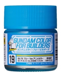 GunZe SANGYO PAINTS MR BRANDS ... MS BLUE GUNDAM COLOR 10ml RX-78