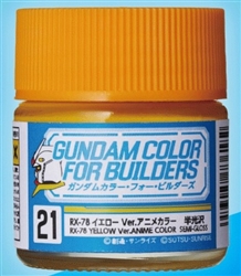 GunZe SANGYO PAINTS MR BRANDS ... RX-78 YELLOW GUNDAM COLOR 10ml