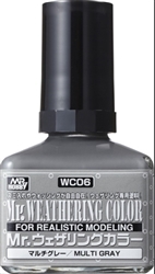 GunZe SANGYO PAINTS MR BRANDS ... MR.WEATHERING COLOR MULTI GRAY