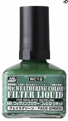 GunZe SANGYO PAINTS MR BRANDS ... Mr.WEATHERING COLOR FILTER LIQUID FACE GREEN